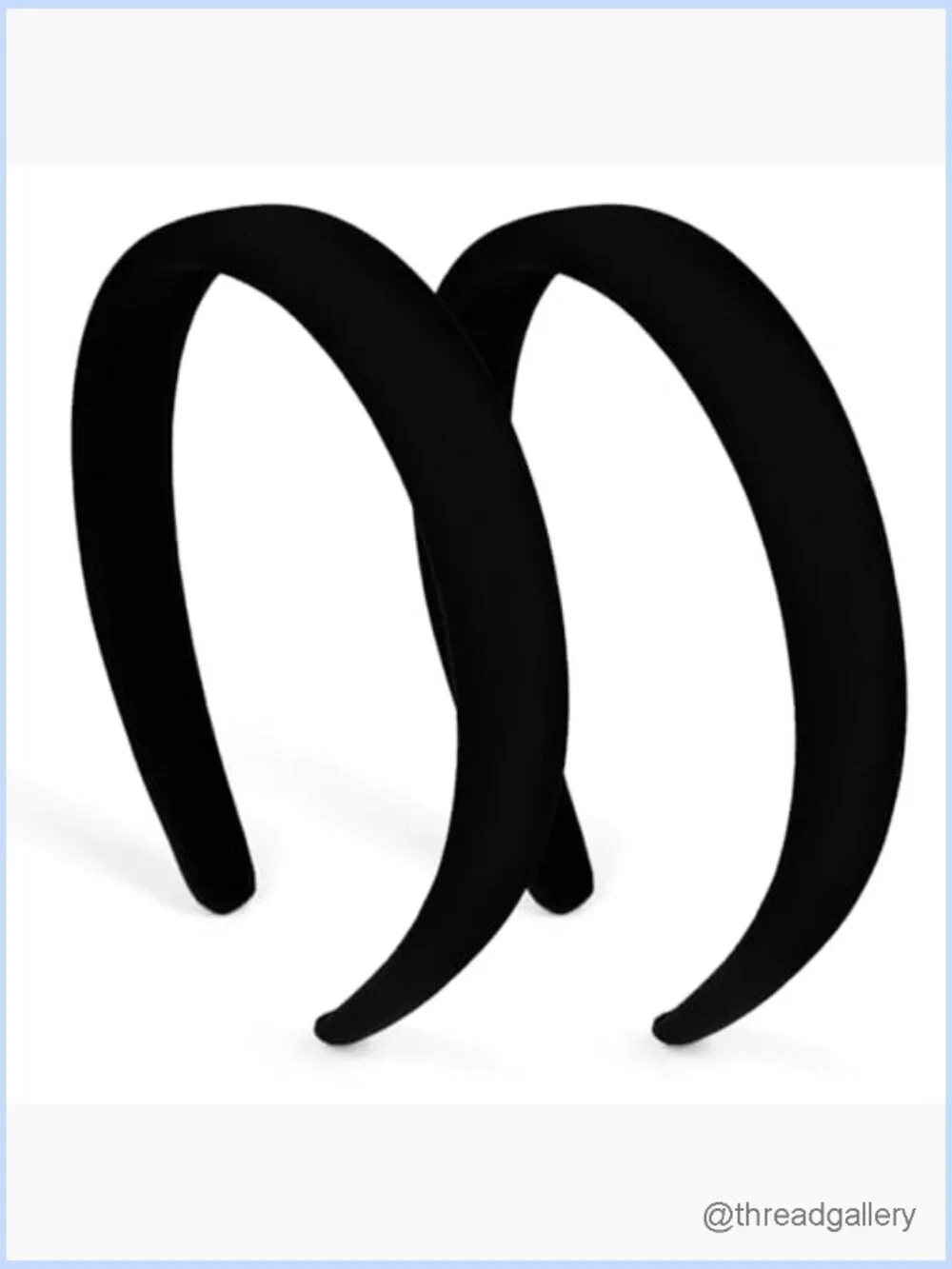 Non Slip Velvet Headbands for Women - Soft Elastic Hair Bands - 2 Pack